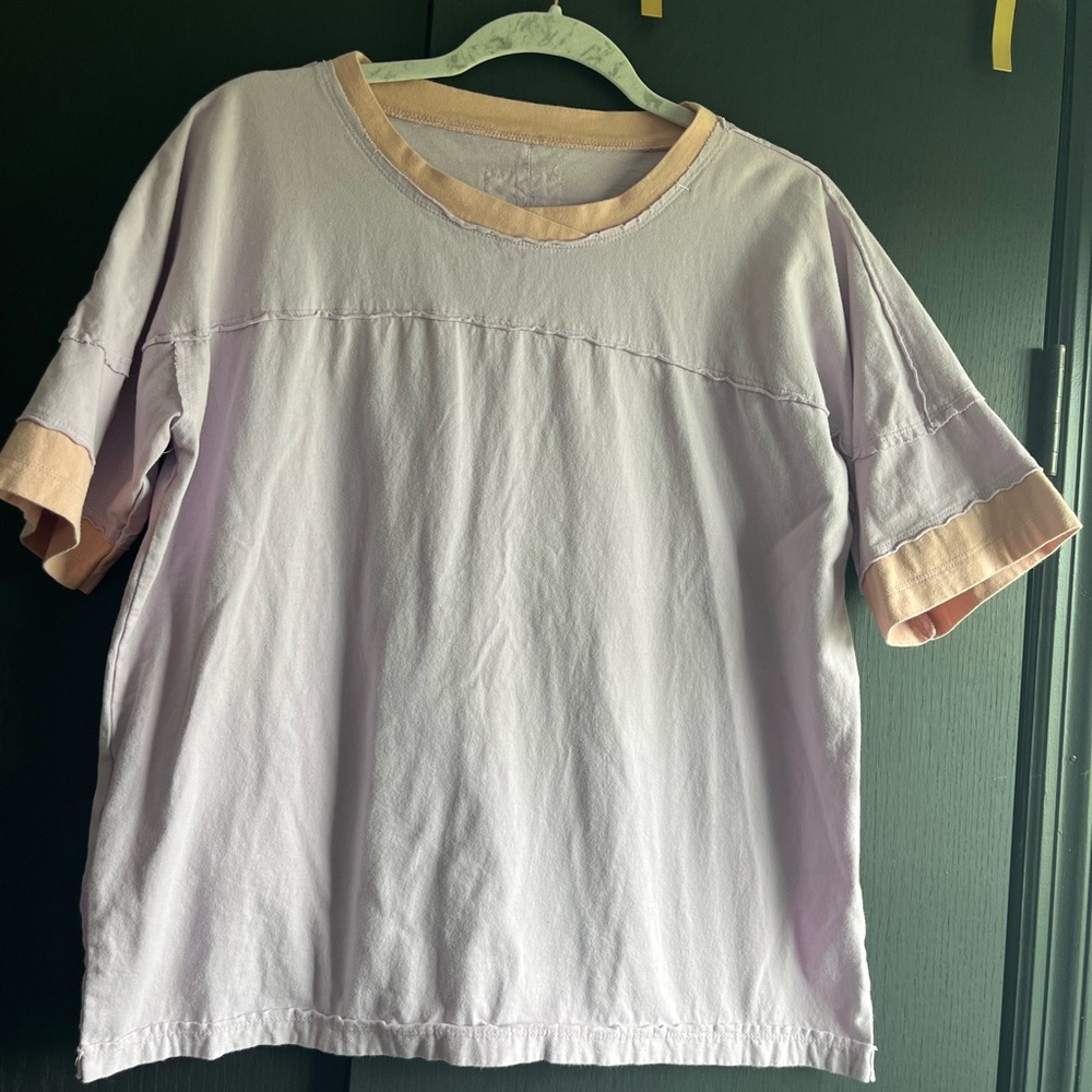 Women’s Y2K Style Colorblock Oversized Short Sleeve Tee size Small
